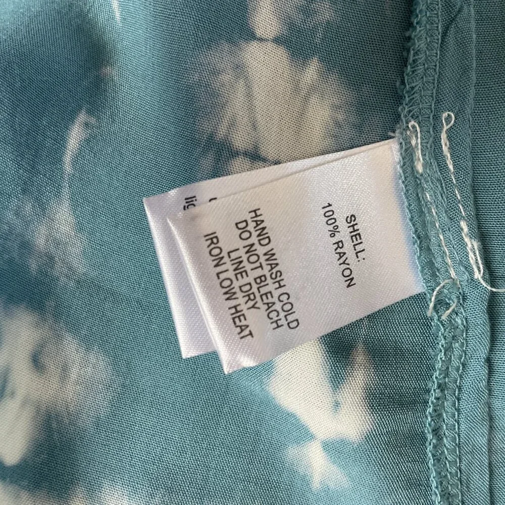 NWT Lulus In a Daydream Blue & White Tie-Dye Maxi Dress - Halter Dress, Size M - Picture 10 of 10